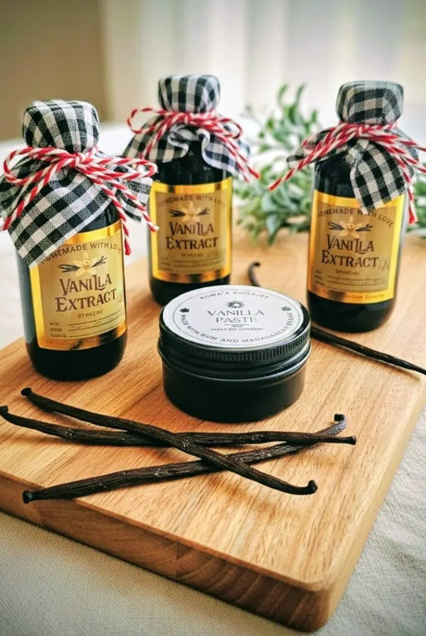 Pure Vanilla Extract & Vanilla Bean Paste – 2 oz