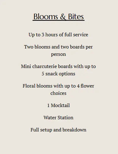 Blooms & Bites