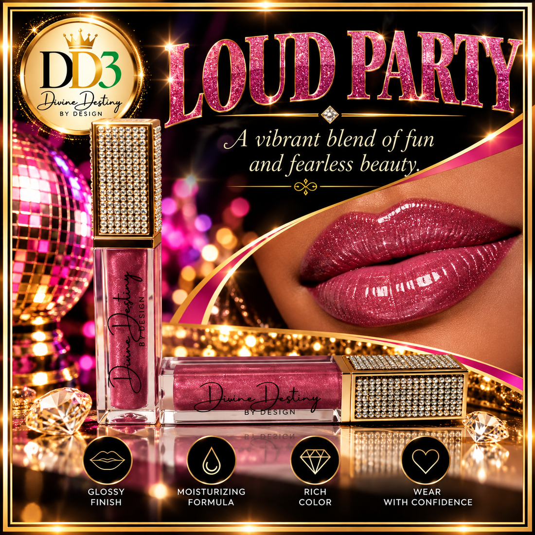 Divine Destiny Lip gloss - Loud Party