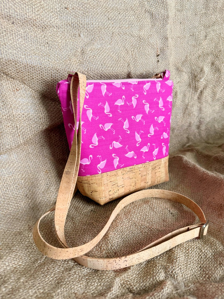 Flamingo Crossbody Purse with Cell Phone Pocket