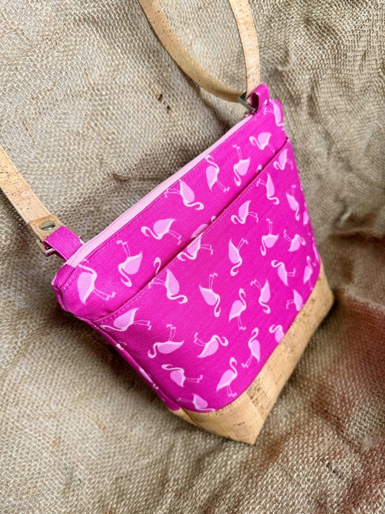 Flamingo Crossbody Purse with Cell Phone Pocket