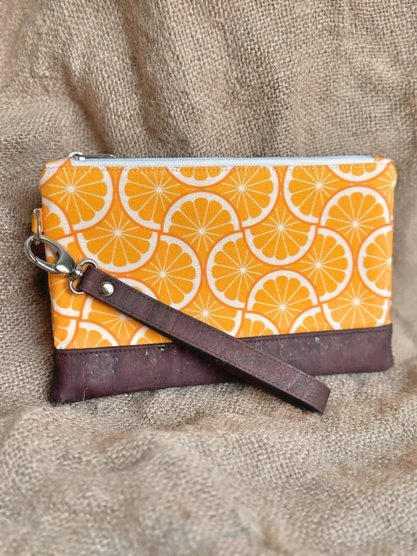Orange Slice Wristlet