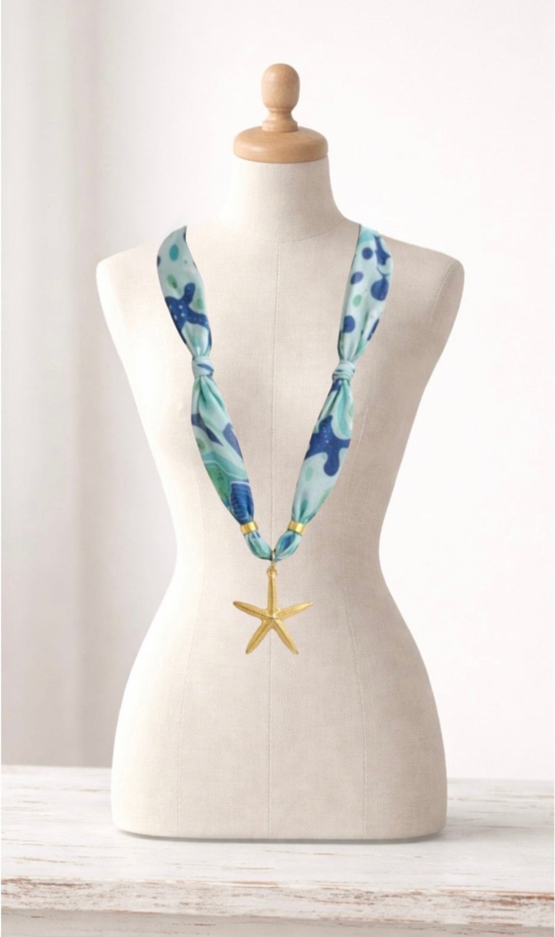 Starfish Scarf Necklace sara & frannie jewelry