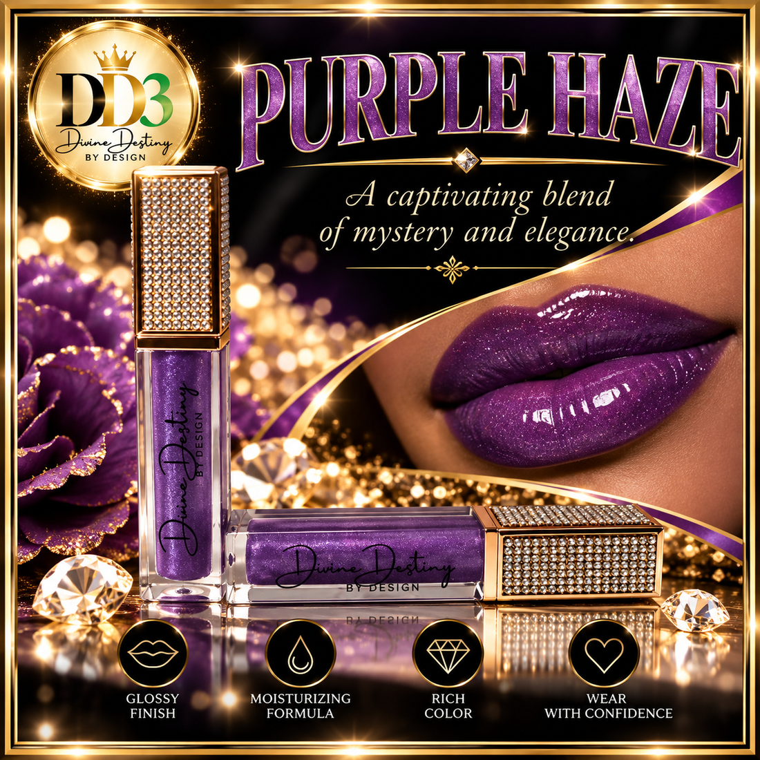 Divine Destiny Lip gloss - Purple Haze