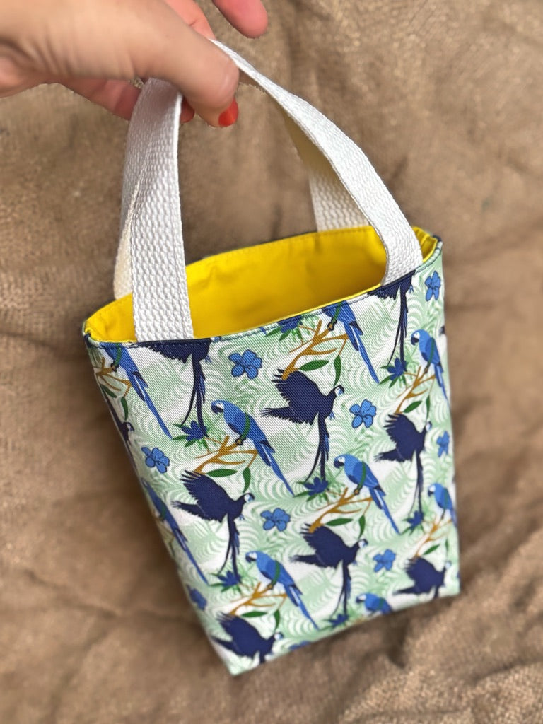 Mini Blue Parrot Tote Conch Couture