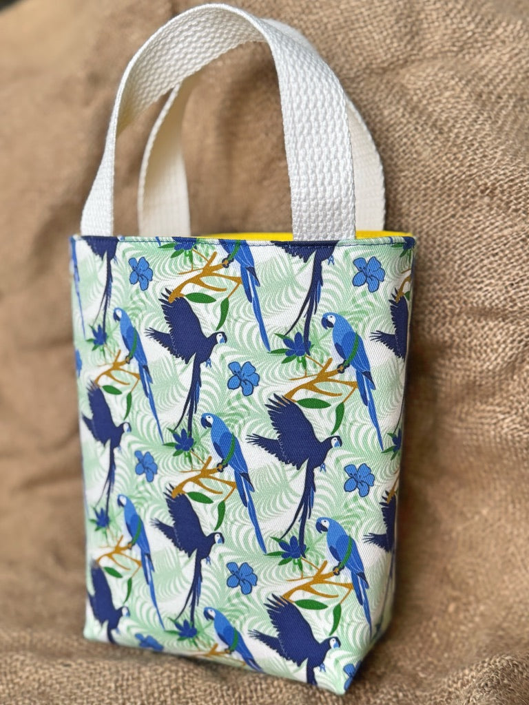 Mini Blue Parrot Tote Conch Couture
