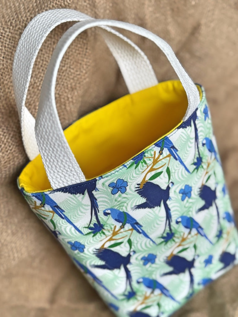 Mini Blue Parrot Tote Conch Couture