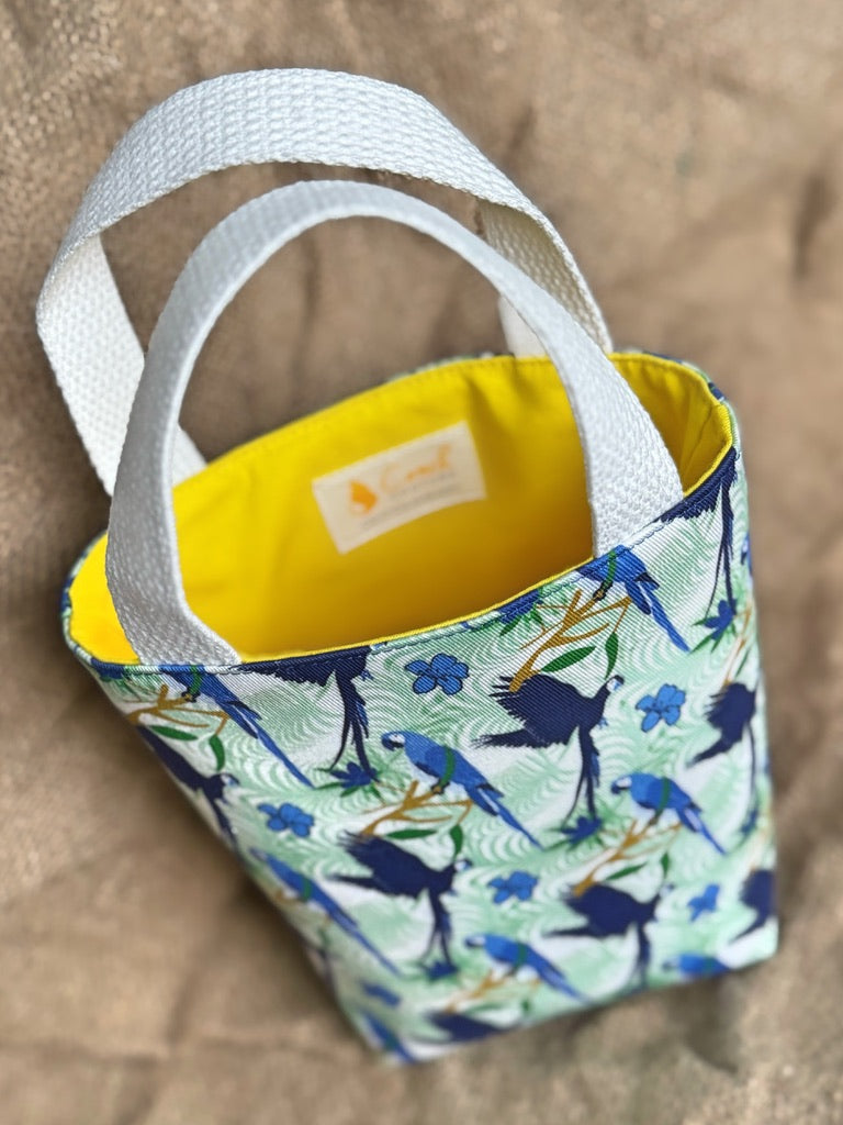 Mini Blue Parrot Tote Conch Couture