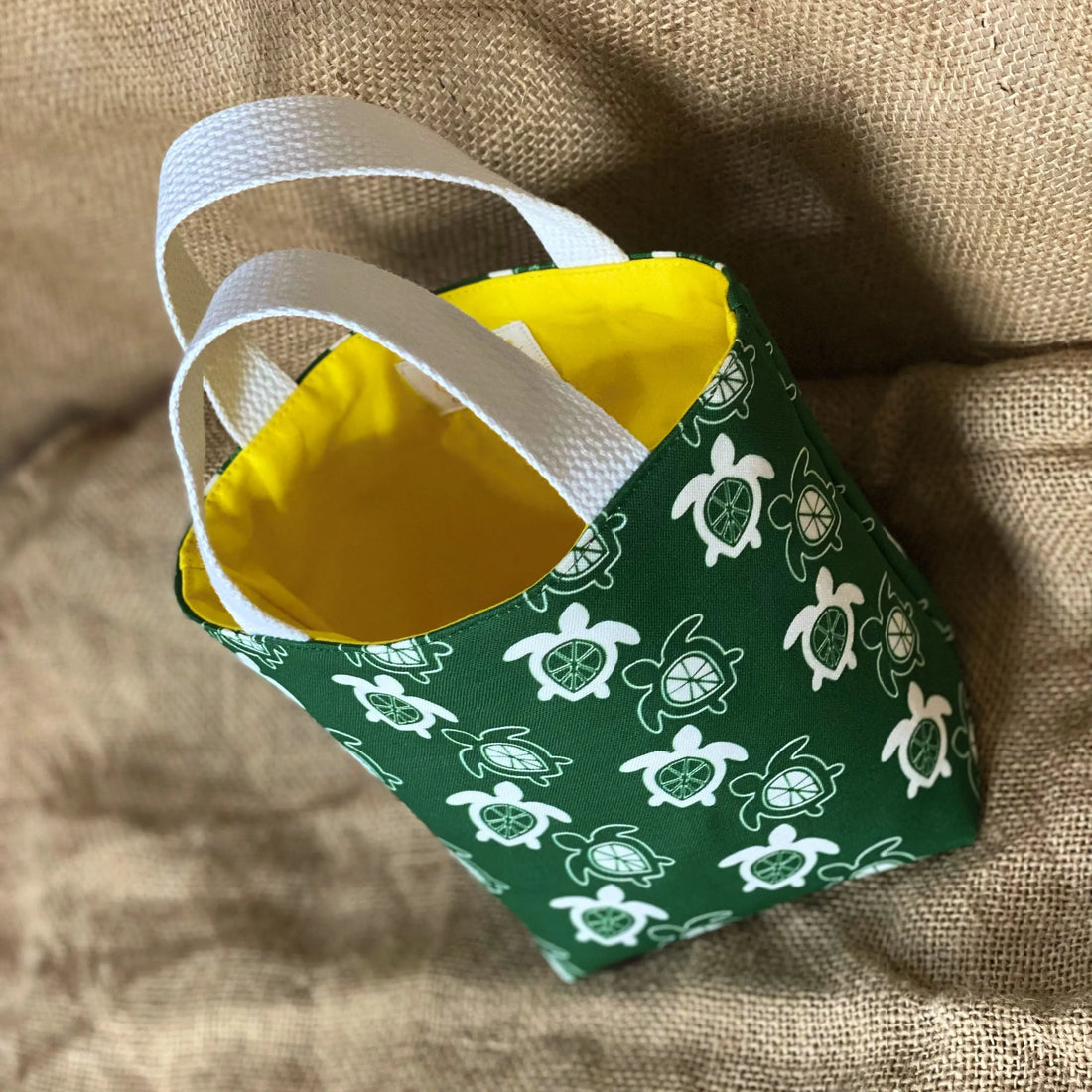 Mini Green Sea Turtle Tote Conch Couture