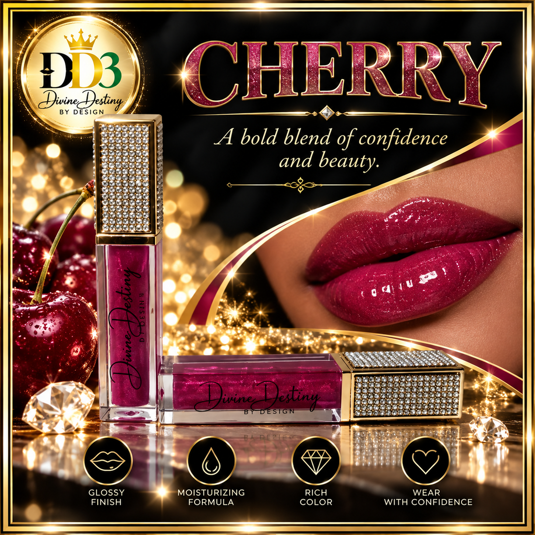Divine Destiny Lip gloss - Cherry