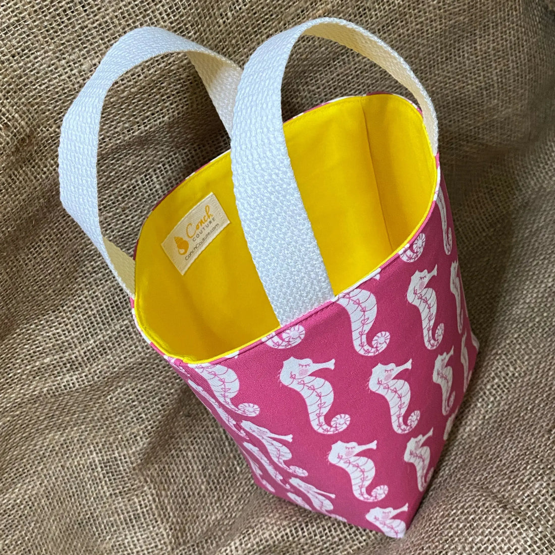 Mini Pink Seahorse Tote Conch Couture