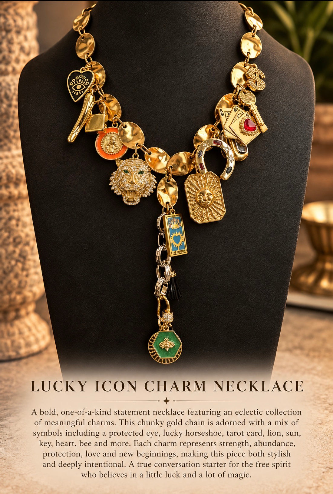 Lucky Icon Charm Necklace