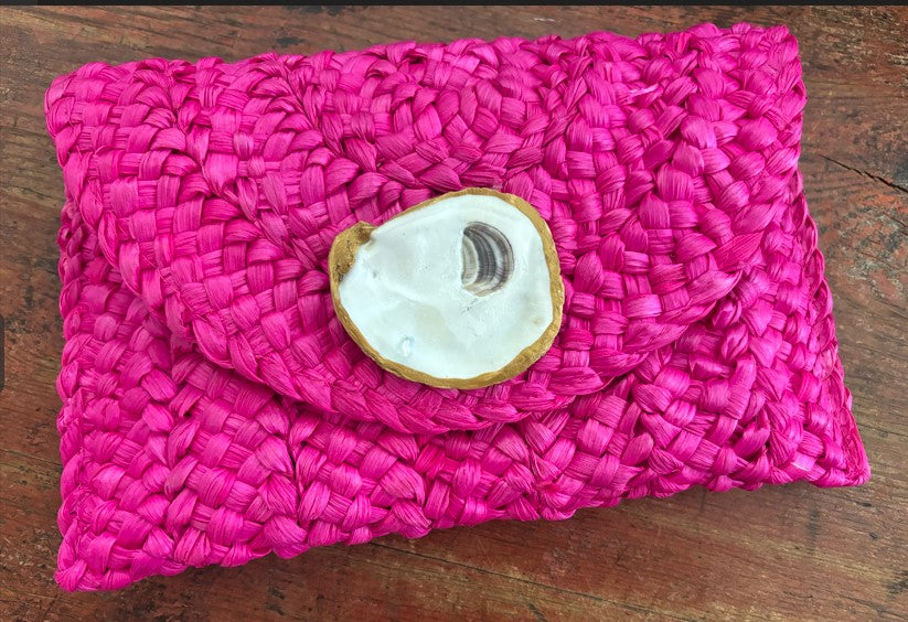 Pink Oyster Clutch