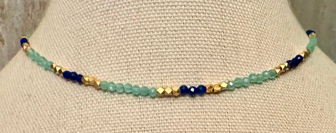 Cat’s Eye and Lapis Lazuli Choker