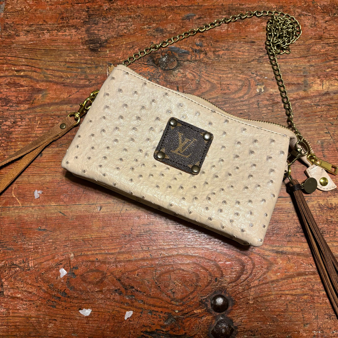 Authentic Upcycled Crossbody-Textured