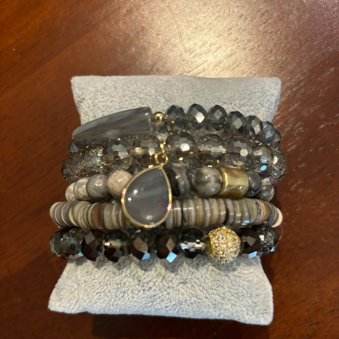 Beaded Stacker Bracelets-Neutral