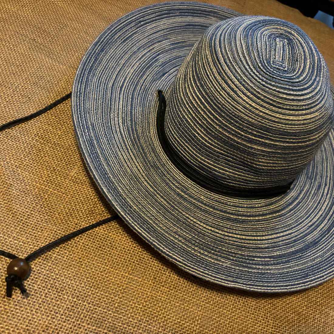 Blue and White Sunhat