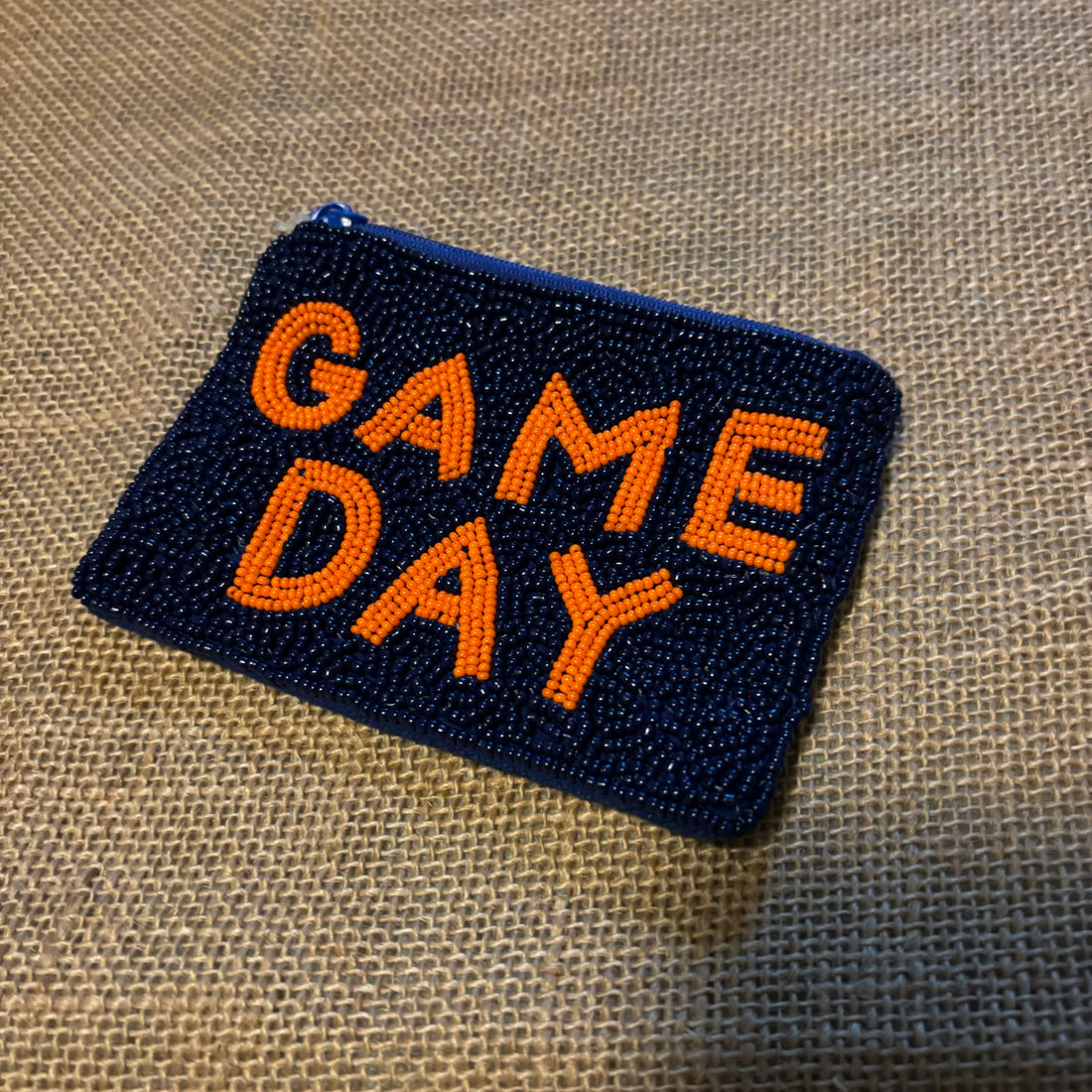 Game Day Beaded Change Purse