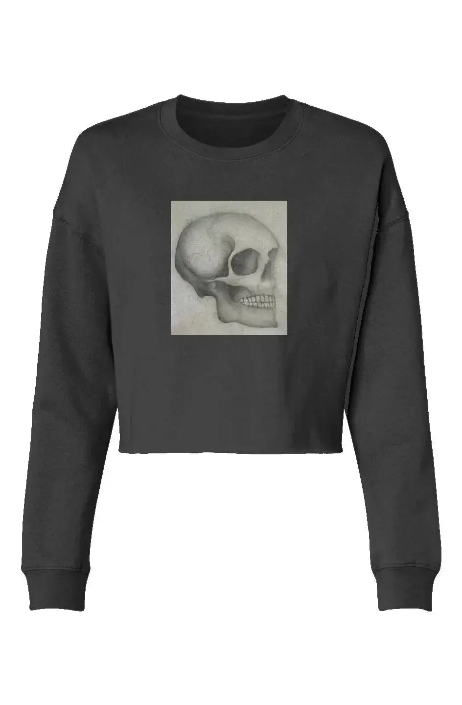 KCOlivia Skull Lightweight Cropped Crew