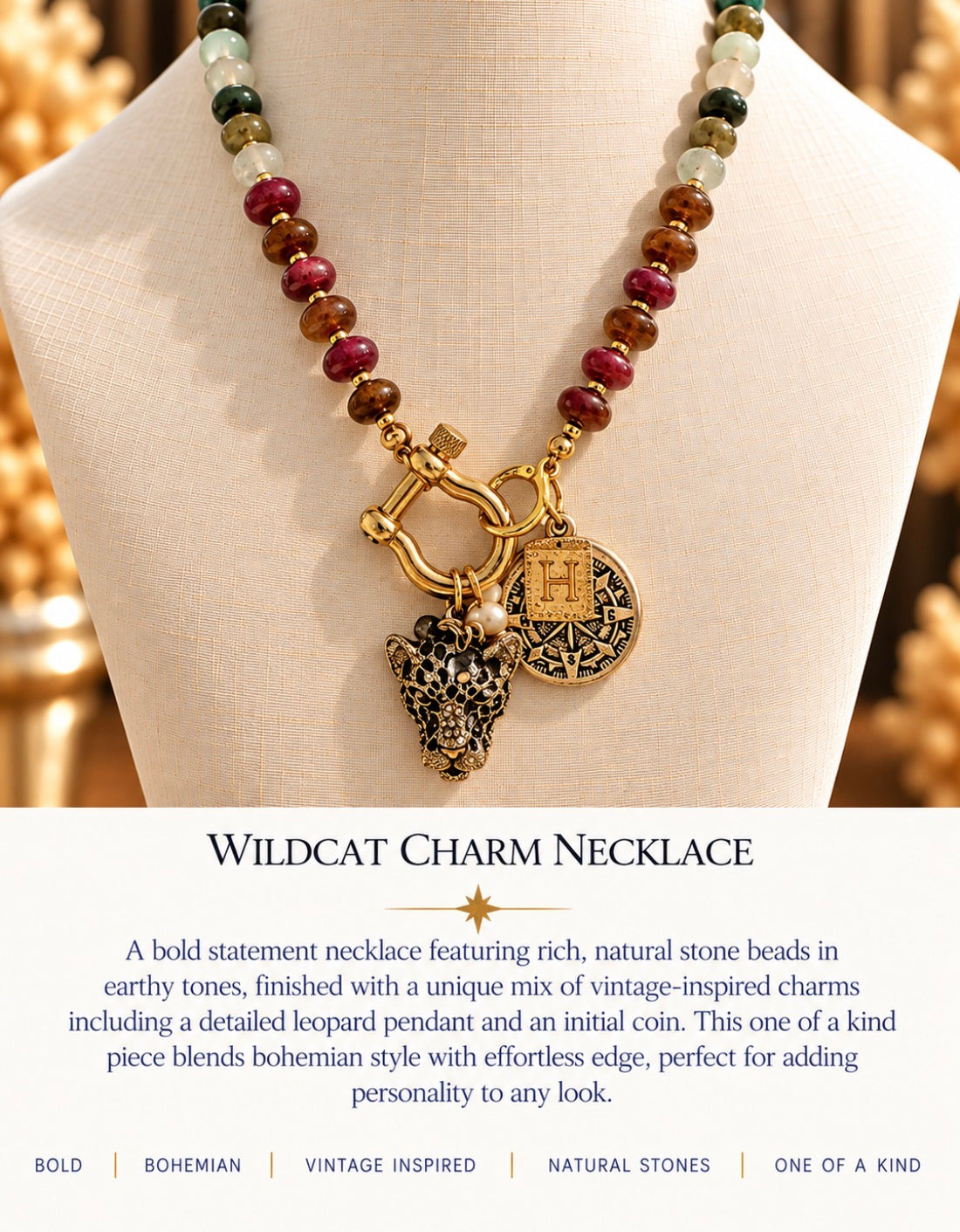 Wildcat Charm Necklace