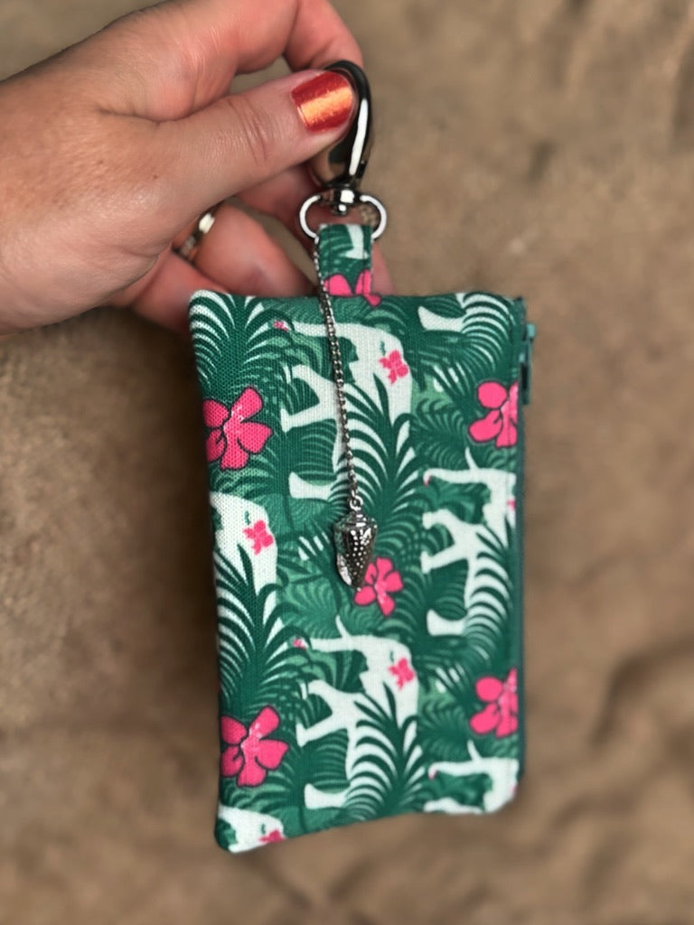 Small Jungle Elephant Zip Bag Charm Conch Couture