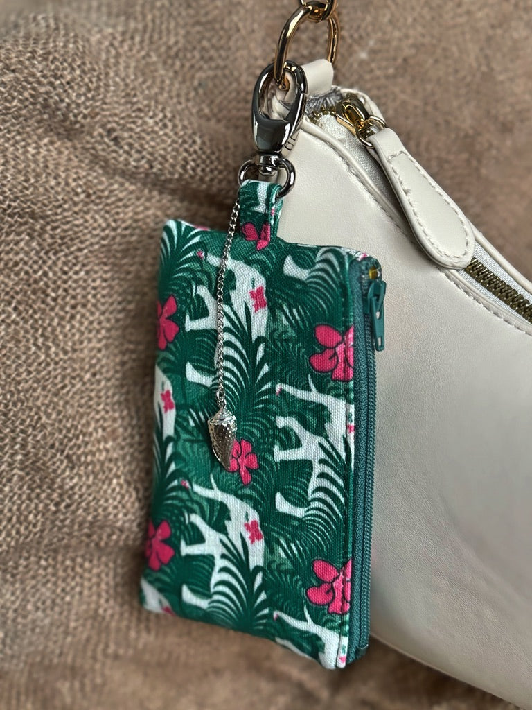 Small Jungle Elephant Zip Bag Charm Conch Couture