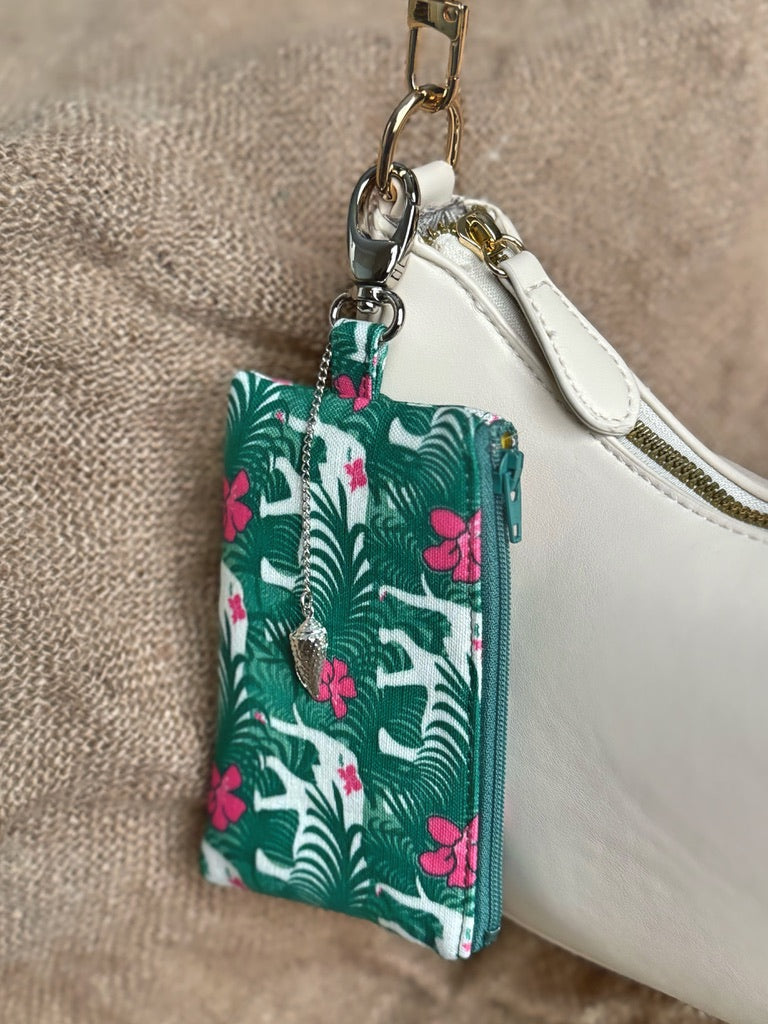 Small Jungle Elephant Zip Bag Charm Conch Couture