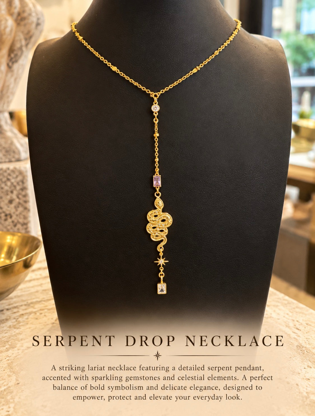 Serpent Drop Necklace