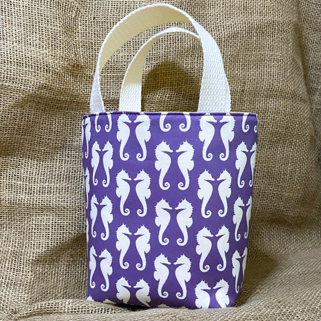 Mini Purple Seahorse Tote Conch Couture
