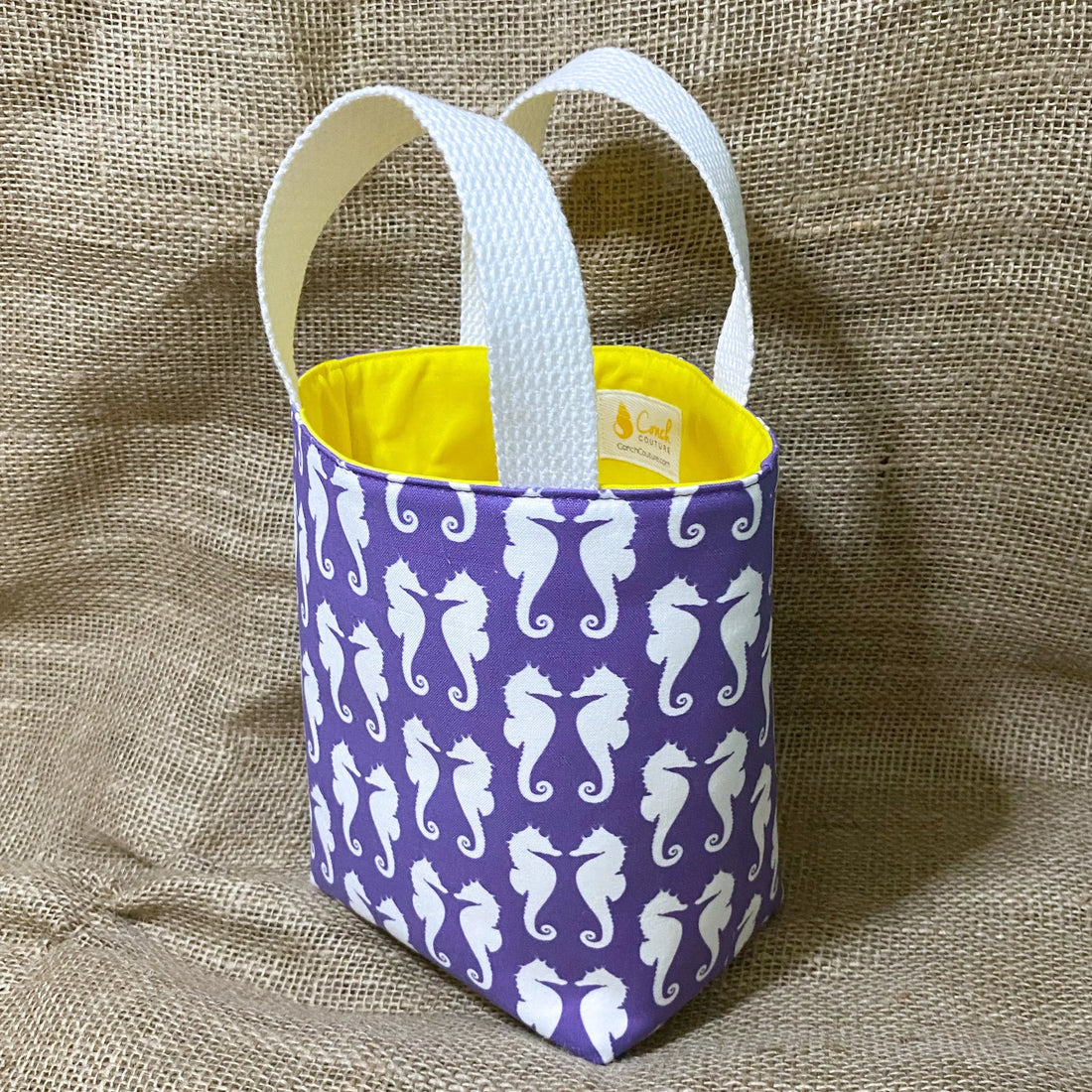Mini Purple Seahorse Tote Conch Couture