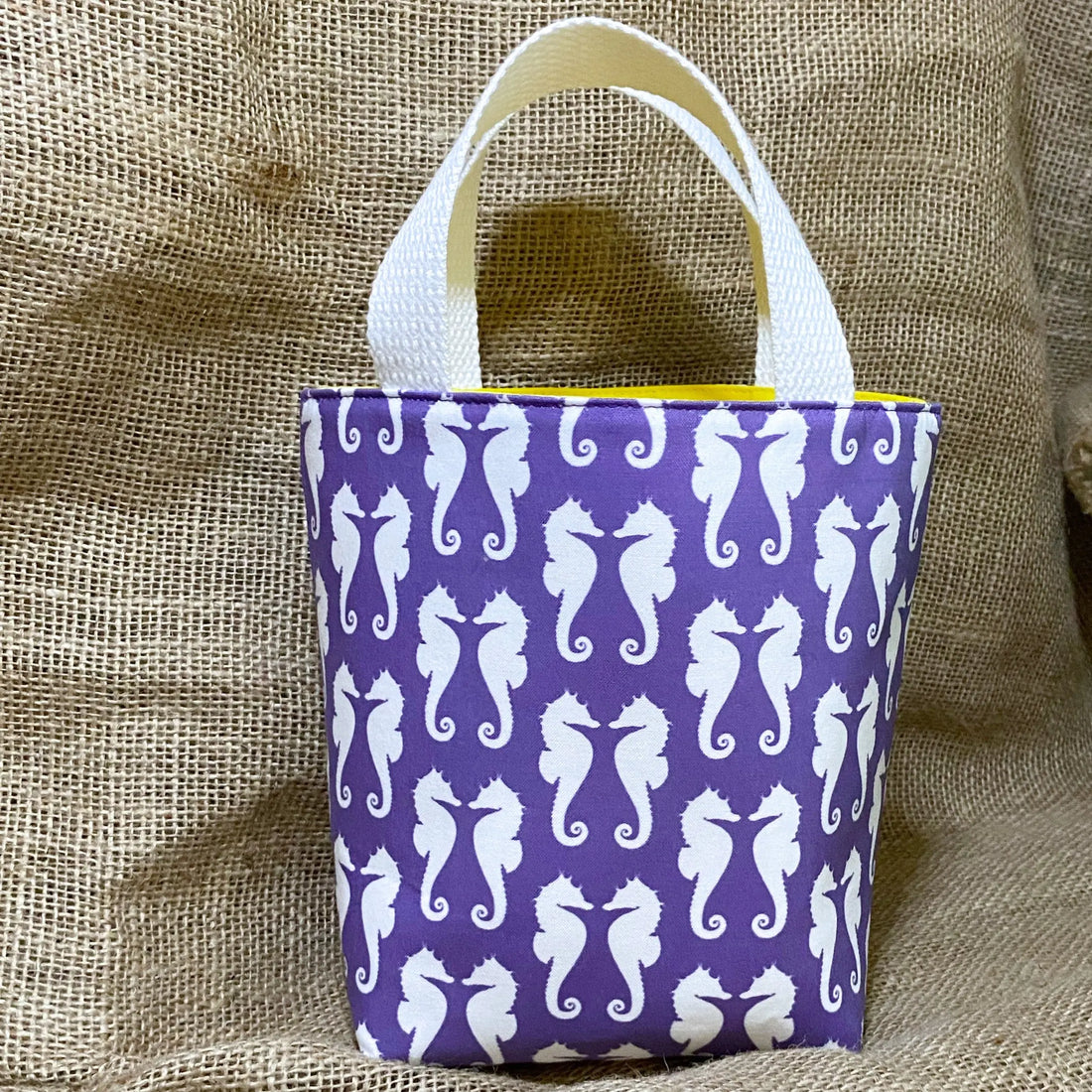 Mini Purple Seahorse Tote Conch Couture
