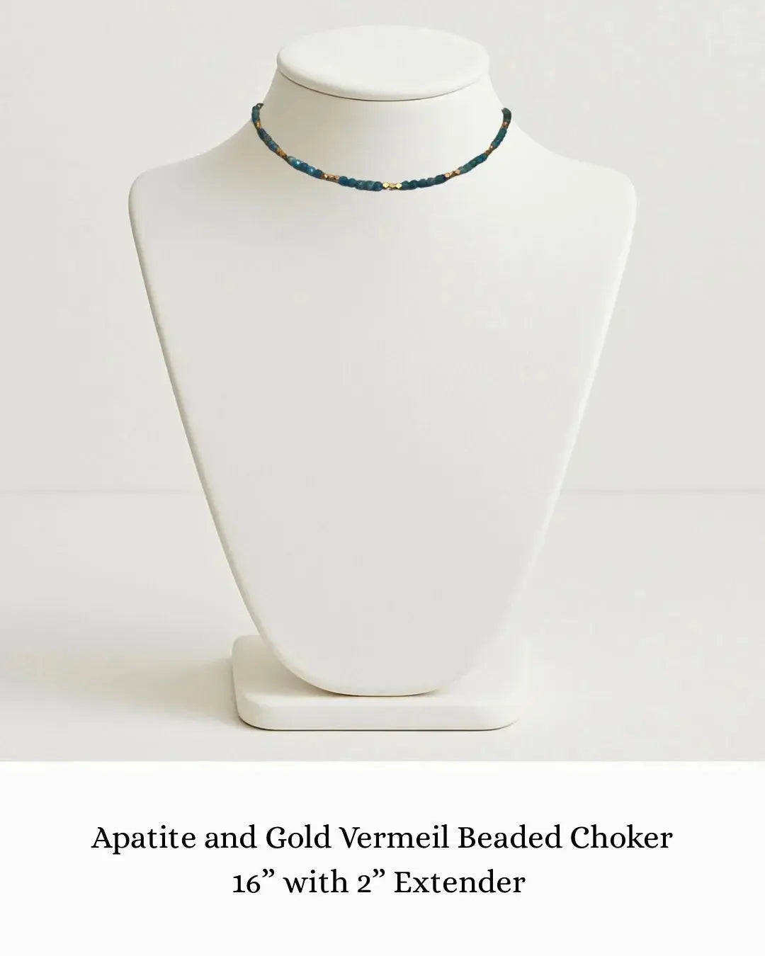 Apatite and Gold Vermeil Beaded Choker sara & frannie jewelry