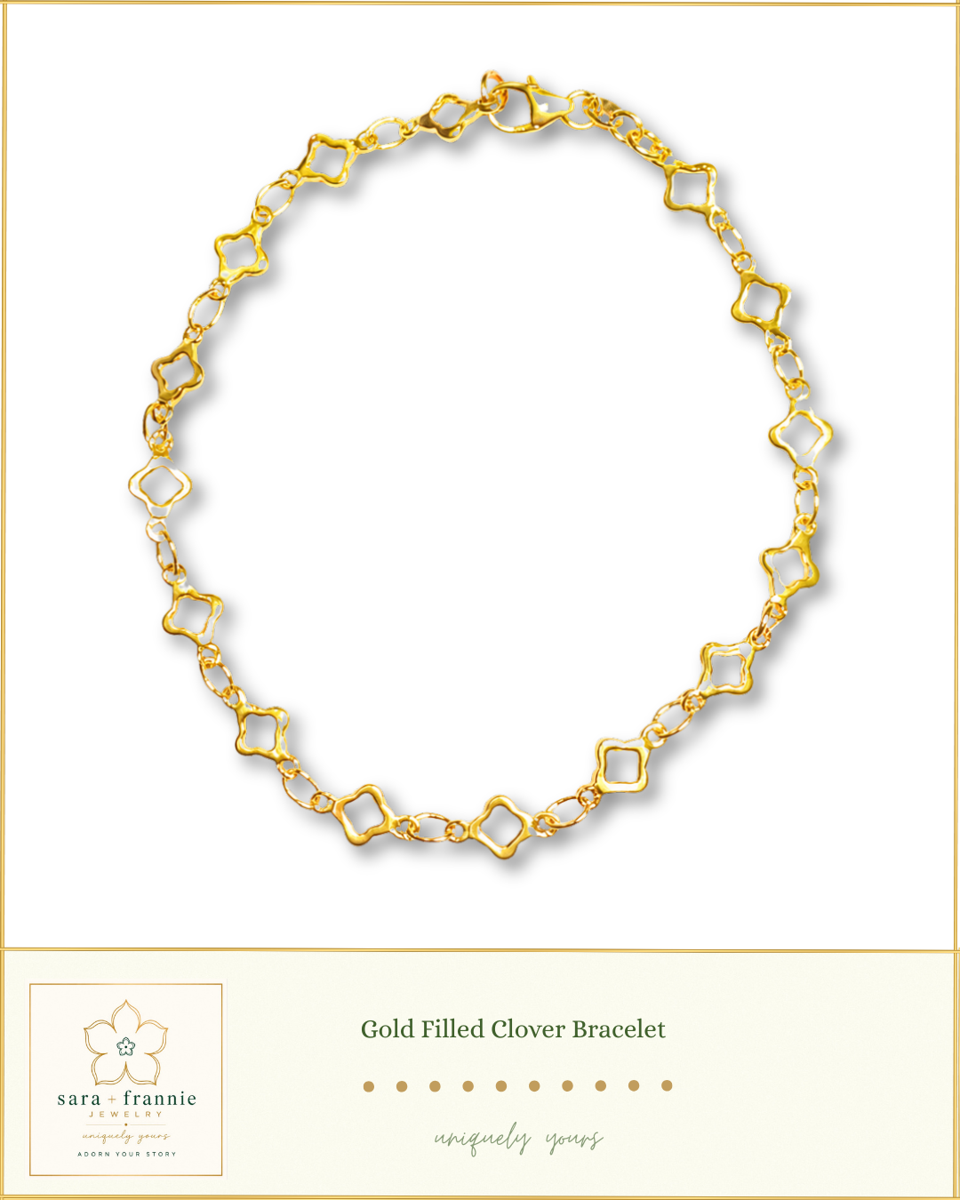 Gold Filled Clover Bracelet