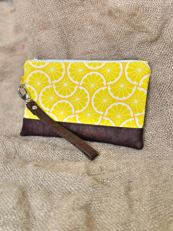 Lemon Slice Wristlet