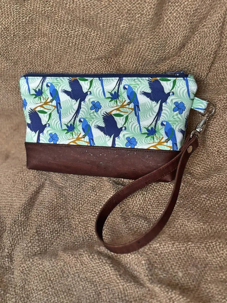 Blue Parrot Wristlet Conch Couture