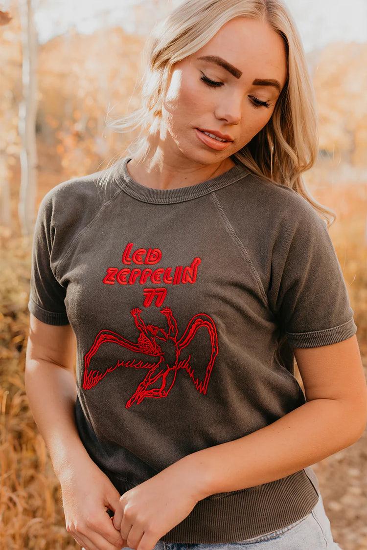 Led Zeppelin '77 Terry Raglan Tee-1