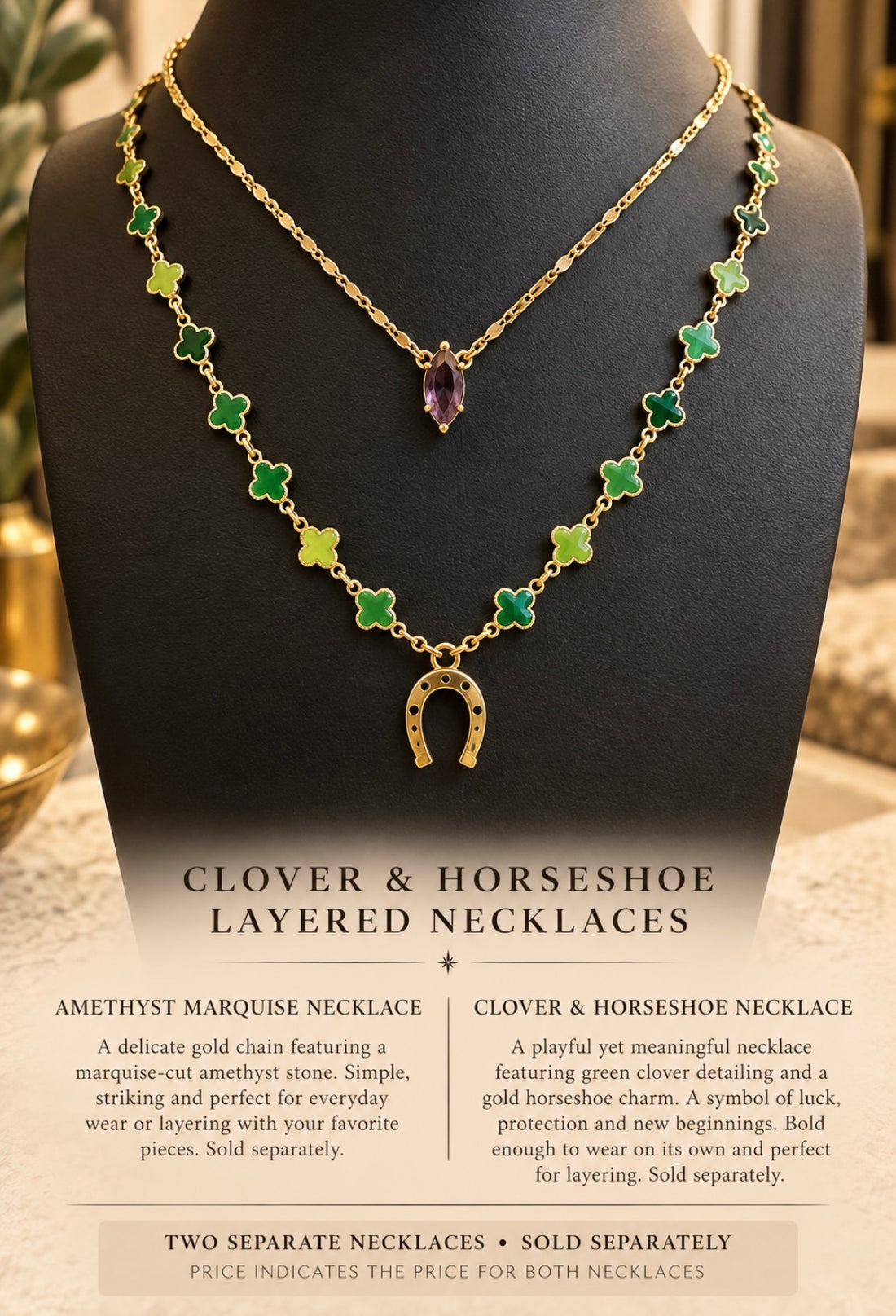 Lucky Clover & Amethyst