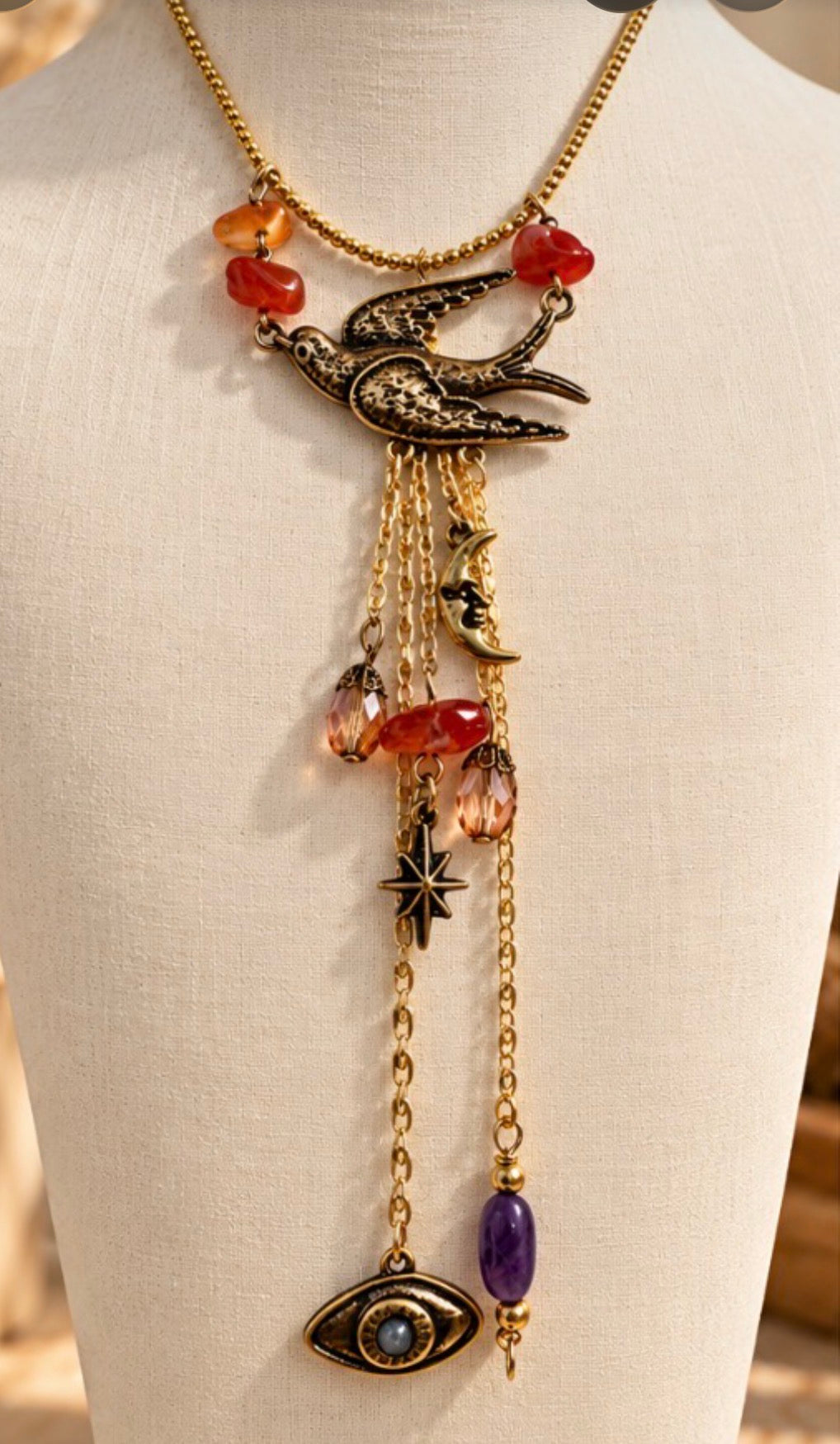 Free Spirit Celestial Bird Necklace